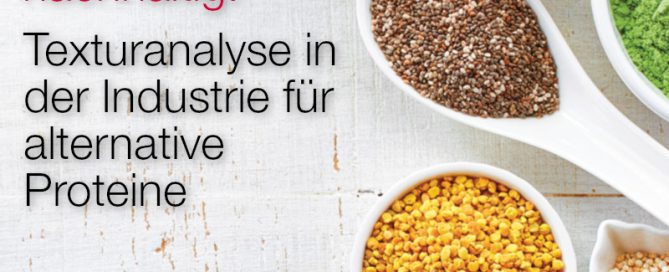 Whitepaper von Stable Micro System: Texturanalyse von alternativen Proteinen und veganen Produkten und Ersatzprodukten.