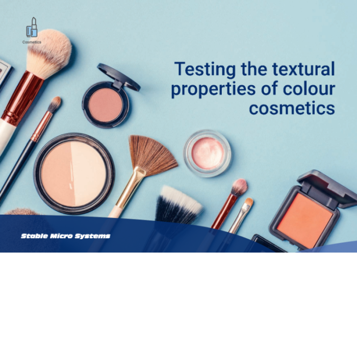 artikel von stable micro systems: methoden der texturanalyse zur präzisen bestimmung sowie optimierung von produkteigenschaften bei (farb-)kosmetikprodukten.