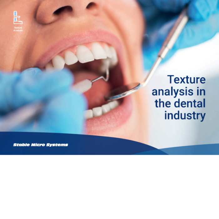 artikel von stable micro systems: einsatz des texture analysers für die materialprüfung von zahnmedizinischen und dentalprodukten.