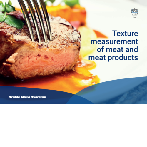 artikel von stable micro systems: überblick zu methoden und werkzeuge zur texturanalyse von fleisch sowie homogenen und nicht homogenen fleischprodukten.